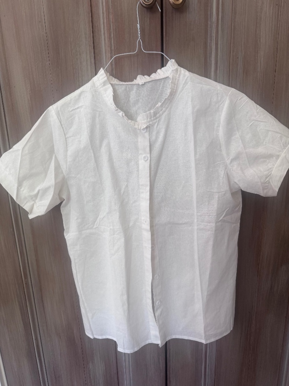 White linen top